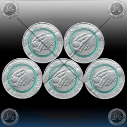 5 x 10 EVRO NEMČIJA 2022 / ADFGJ (SKRB) UNC 5 x 10 EVRO NEMČIJA 2022 / ADFGJ (SKRB) UNC